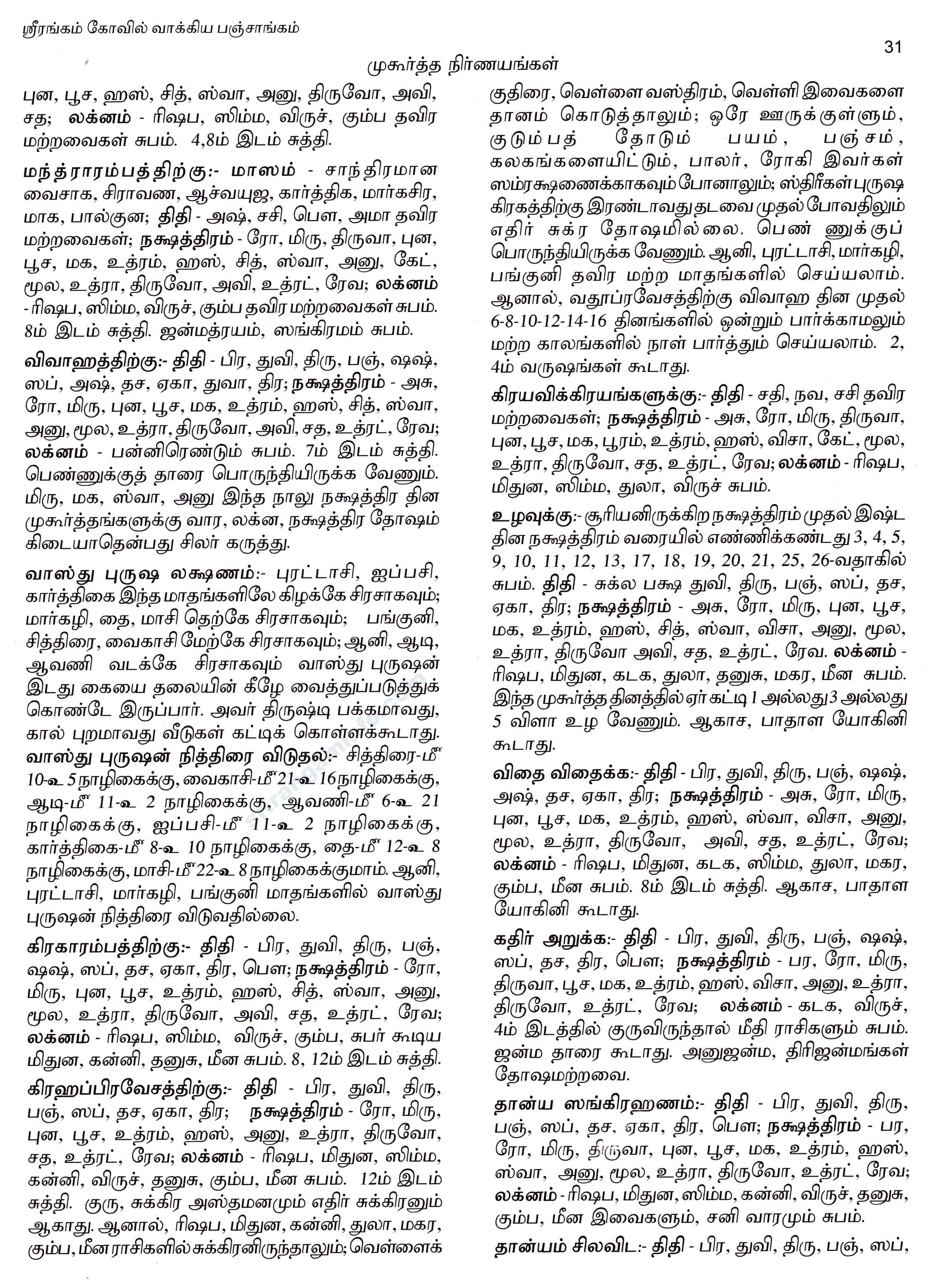 Panchangam